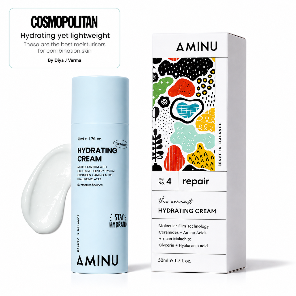 AMINU Eye Serum 10 ML is a professional fragrance-free under-eye gel serum formulated with more than 20 active ingredients, including peptides, ceramides, caffeine, ectoin and hyaluronic acid. It targets dark circles, puffiness, dehydration lines, crow's feet and barrier weakness while providing lightweight hydration suitable for daily use