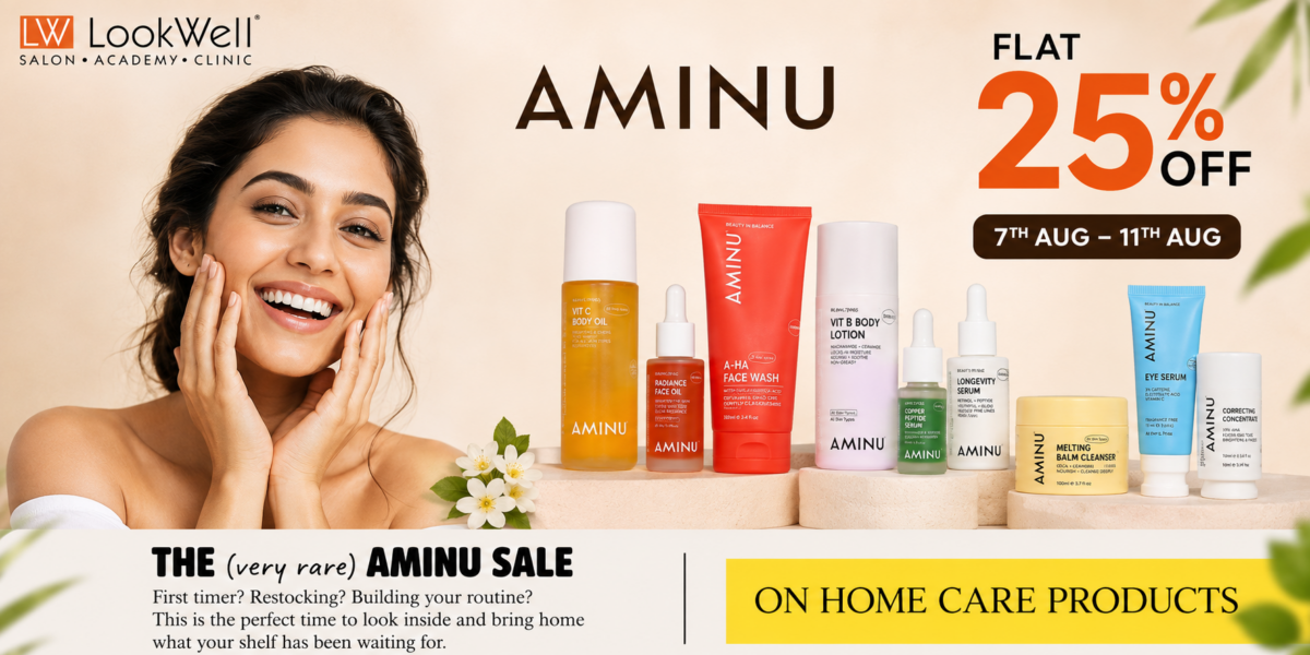 AMINU Sale AMINU Products AMINU Home Care Flat 25% OFF AMINU Skincare Buy AMINU Online LookWell Salon Professional Skincare India Home Care Products Premium Skin Care Face Wash Eye Serum Body Lotion Clean Beauty Skin Care Sale India For a limited time only, enjoy Flat 25% OFF on all AMINU Home Care Products exclusively at LookWell Salon. Whether you're starting a new skincare routine or restocking your favourites, this is the perfect opportunity to invest in professional skincare trusted by beauty experts. Discover premium cleansers, serums, moisturisers, eye care, body care and targeted treatments designed to deliver visible results. #AMINU #LookWellSalon #SkincareSale #HomeCareProducts #ProfessionalSkincare #SkinCareIndia #Flat25Off #BeautySale #GlowingSkin #IndianSkincare