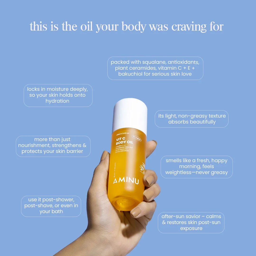 AMINU - Vit C Body Oil 100 ML - Image 3