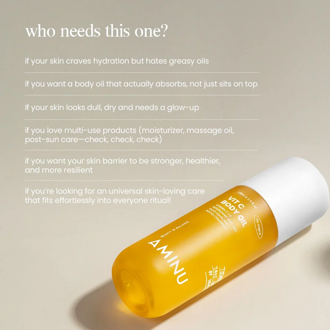 AMINU - Vit C Body Oil 100 ML - Image 9